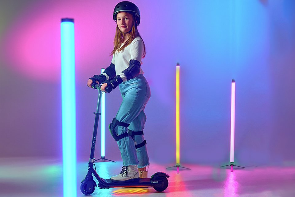 Zinc Formula E Scout Kids Electric Scooter.